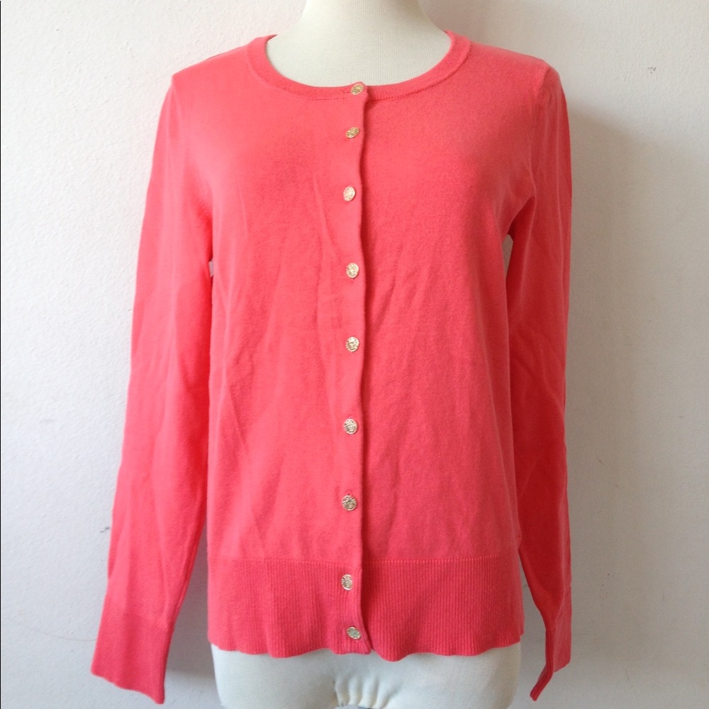 Anna Klein Light Button Down Sweater Cardigan M